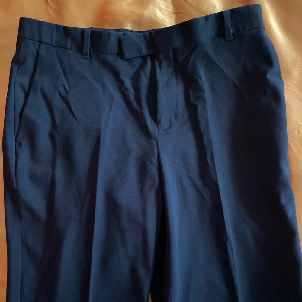 CALVIN KLEIN DRESS PANTS - SZ: 14 - NAVY BLUE